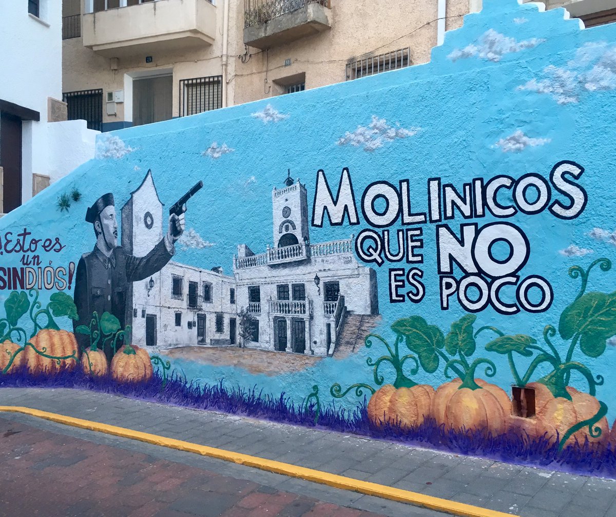 metetenmimaleta's tweet photo. #Molinicos es un pueblo de la Sierra del Segura en #Albacete sorprendente por sus murales en un entorno rural. Allí se rodó la película “Amanece que no es poco”. 

#Molinicos #Albacete #SierradelSegura #Molinicosquenoespoco #España #pueblos #veranoenelpueblo @SMolinicos https://t.co/X6GMMCw9lc