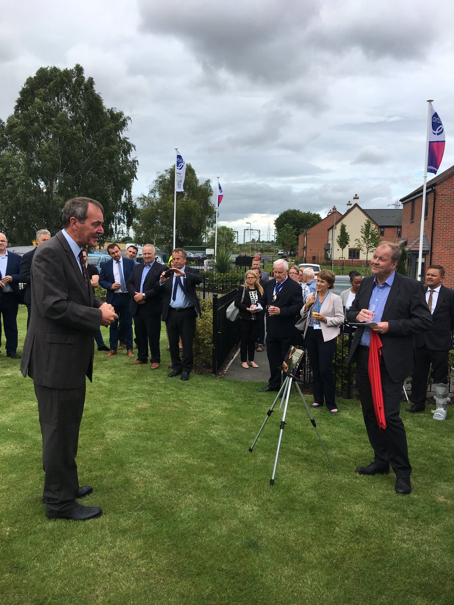 JLPLtd's tweet photo. The 99 unit @orbitgroup scheme at Saxon Gate development in Lichfield had an official opening. The roads are named after Staffordshire Regiment VC soldiers and the mascot Watchman.  @JLPLtd proud to be part of the scheme providing EA/QS services. @Lichfield_DC @staffsregiment https://t.co/FI5zVoIKCF