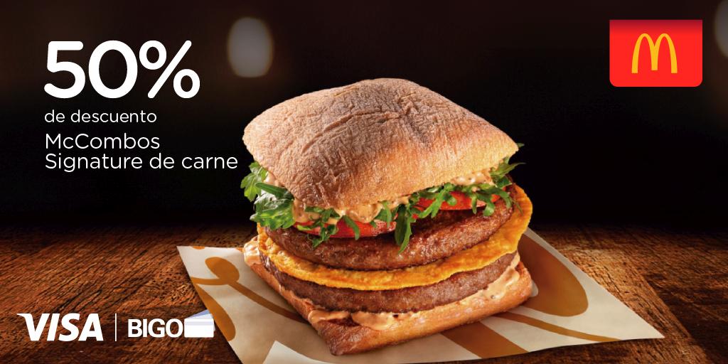 bigouruguay's tweet photo. ¡Date un gustito! 😋🍔🍟🥤
Disfrutá de los McCombos de la línea Signature de carne con BIGO.
Simplemente descargás la App en tu celular y comenzá a aprovechar de los beneficios. 
¡No te pierdas esta promo!
📲https://t.co/ivLyggOxrM
Bases y condiciones
➡https://t.co/PBUNcxA5AZ https://t.co/ZWPByUY3rQ