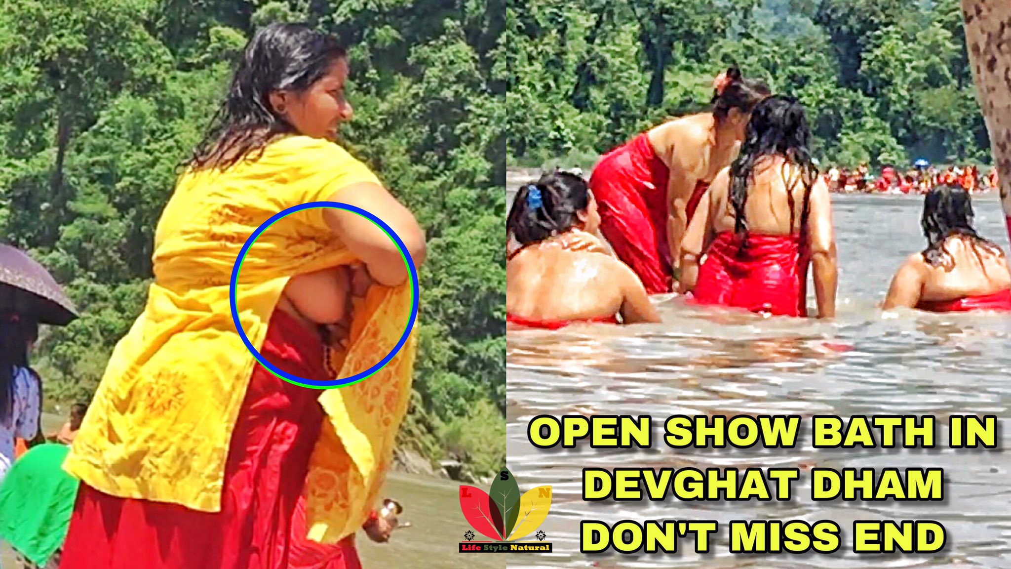 Natural Production House on X: NEPALI WOMEN HOLY BATH IN EVGHAT DHAM