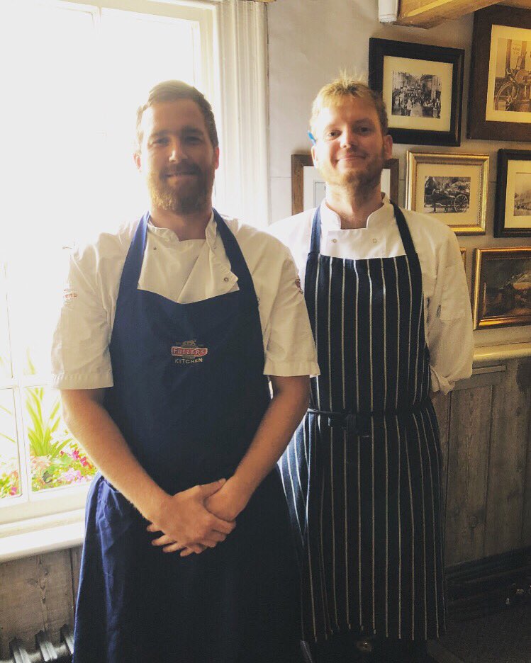 CrownInnBW's tweet photo. PROMOTION ALERT ✨ A huge congratulations to Kyle our new head chef and Tom our new sous chef, both who have been working hard here at the crown since they started. We cannot wait for you all to try their new signature dishes soon! https://t.co/PwllqXpJ9J