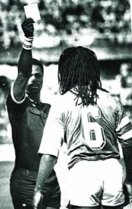 iambolar's tweet photo. On this day in 1989, Samuel Sochukwuma Okwaraji collapsed and died on the field while playing for Nigeria against Angola at the National Stadium, Lagos. 

#WeRememberSam National Hero. #Legend https://t.co/7wNxygv07i