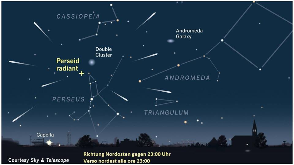 GuentherGeier's tweet photo. In der kommenden Nacht erreichen die Sternschnuppen der Perseiden ihren Höhepunkt. Allerdings sind heuer die Bedingungen nicht so ideal, denn heute und morgen stören Wolken oft die Sicht und in den folgenden Nächten der helle Mond. #Perseids2019 https://t.co/cckvr3kptR
