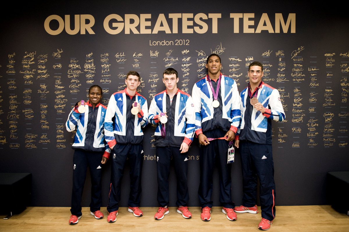 gbboxing's tweet photo. 7 years ago @GBBoxing finished top of the #boxing medal table at #London2012 for @TeamGB with 5 medals won by @anthonyfjoshua @luke11campbell @NicolaAdamsOBE @AnthonyOgogo &amp; Fred Evans.

Thanks to all 12 boxers that competed - #OurGreatestTeam https://t.co/SRNRuo1hvn