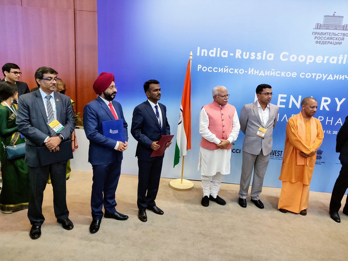 chandel4h's tweet photo. @NSDCINDIA India~ Russia Cooperation # Mr Manish Kumar, MD &amp; CEO NSDC and an autonomous non commercial organisation  Far East Investment &amp; Export Agency  signing &amp; exchange of MOU on Skill Development, Vocational training, and Mobility of Skilled Man power at Vladivostok. https://t.co/OPHRB9KOXa