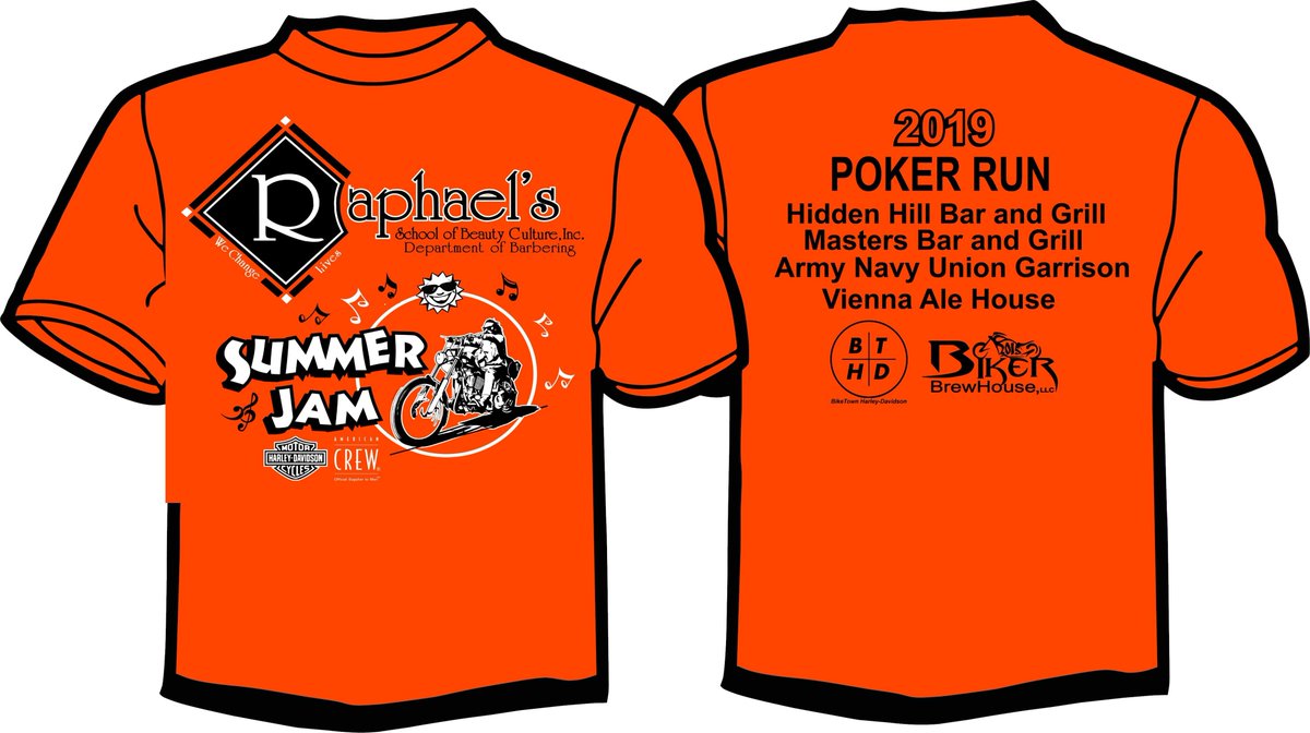 RaphaelsSchool's tweet photo. Go to our Niles or Boardman Raphael's locations to buy your tickets for the Poker Run on August 24th from 1:00 - 5:00 p.m.  T-shirt included with registration &amp; All proceeds donated to The United Way of the Mahoning Valley! #Donation #PokerRun #RBSOHSummerJam #NilesParkPlaza https://t.co/odM5pJvgv3