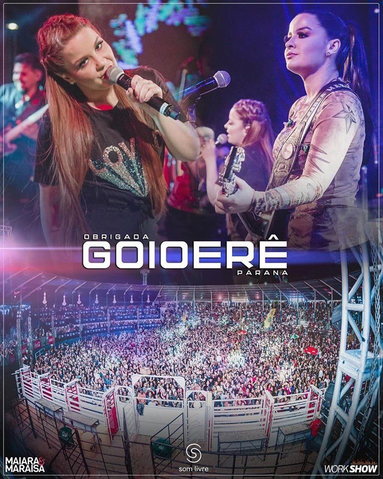 MaiaraeMaraisa's tweet photo. 09-08-2019 Aôô Paranazão lindo de meu Deus!!😍Que privilégio poder fazer parte dessa festa tão linda com vocês viu gente...💥🤩 Foi lindo demais sentir essa energia maravilhosa da #expogoio!! Valeu demais ❤️ https://t.co/kVft8VIoZ7