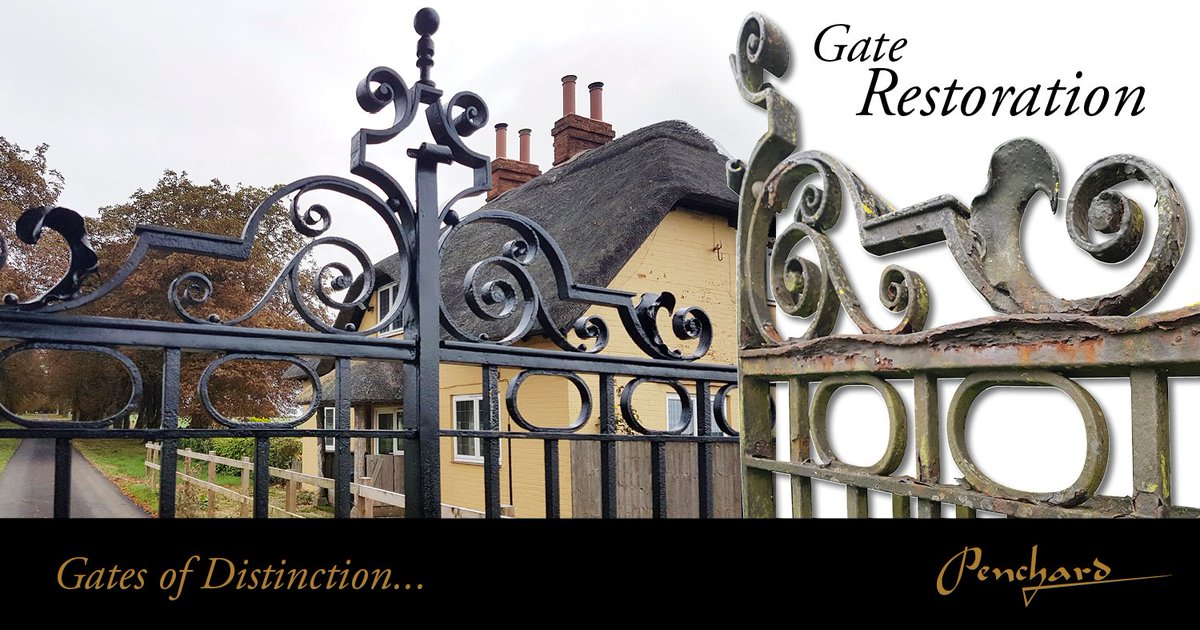 Sometimes a bit of TLC &amp; a good clean up is just what your #gates need.  Just look at the difference it can make! #restoration #metalgates #spothedifference