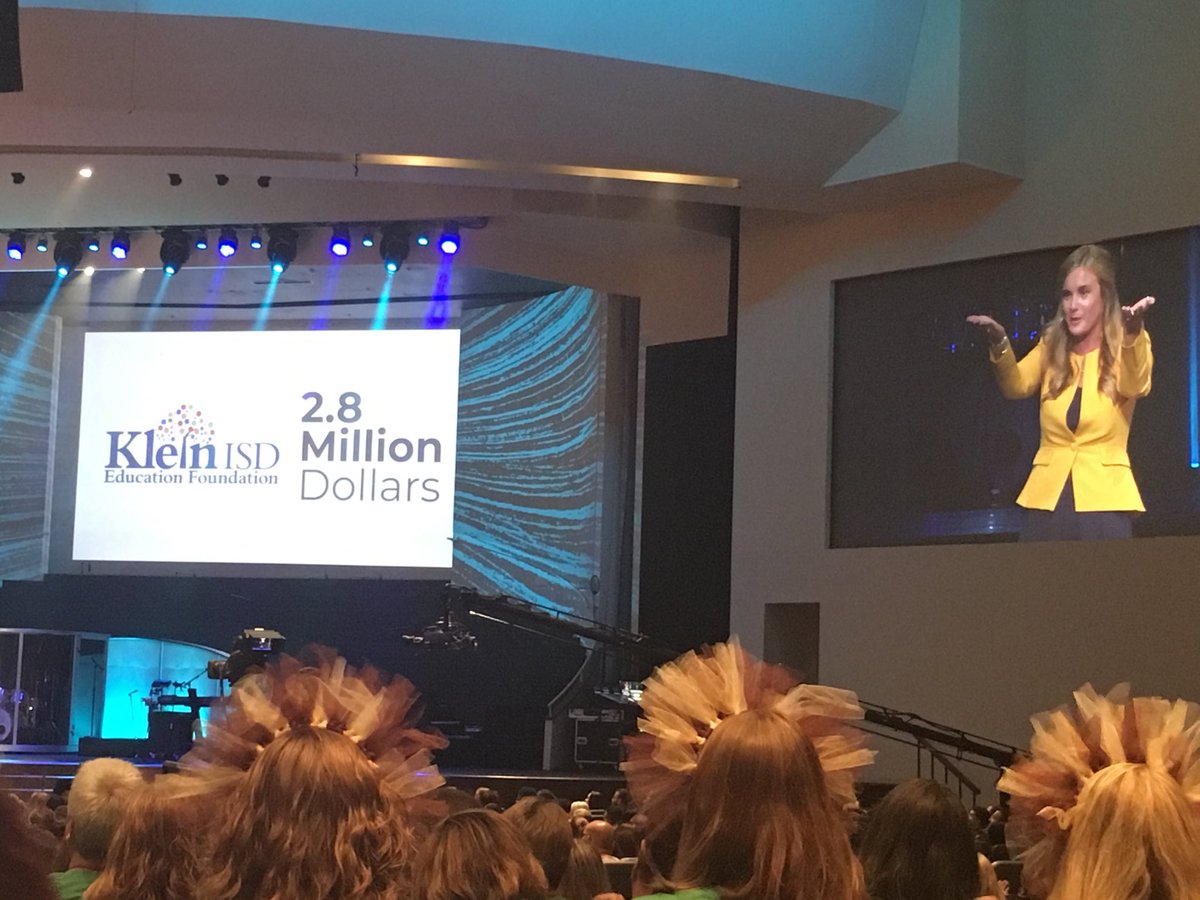 Our wonderful Superintendent ⁦<a href="/jenny_mcgown/">Dr. Jenny McGown</a>⁩ ⁦<a href="/KleinISD/">Klein ISD</a>⁩ speaking to our Kleinisd family!