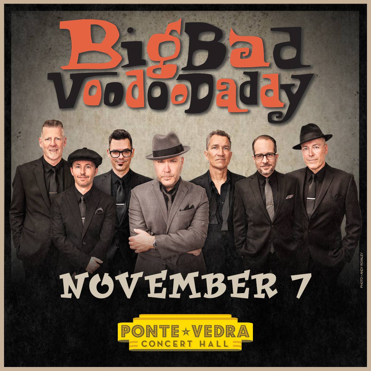 NEW SHOW ANNOUNCEMENT 1! The @PV_ConcertHall is thrilled to announce the return of Southern California swing revival group @BBVD on Thursday, November 7! Tickets for Big Bad Voodoo Daddy will go on sale to the public on Friday, August 16 at 10am!