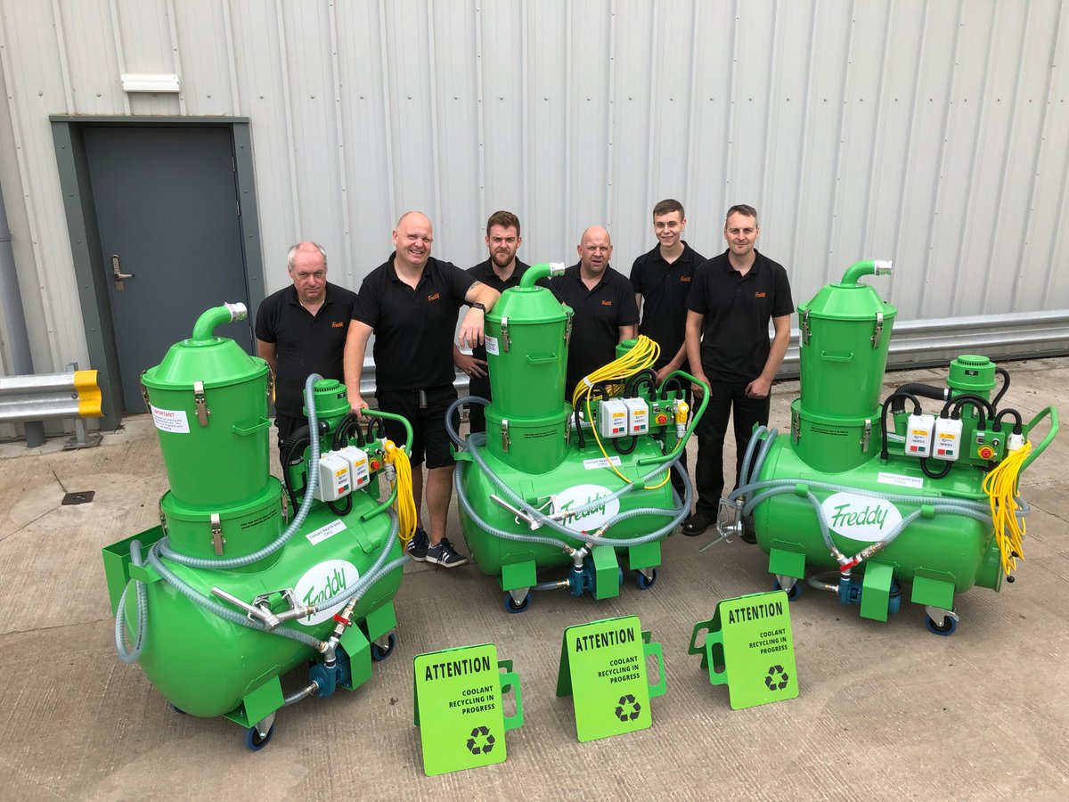 freddyproducts's tweet image. Another project completed by our wonderful Freddy team! This one a bespoke project for a special customer - and how great do they look?! #coolantrecycling #coolant #workplacehealth #safetyatwork #teamwork #Manufacturing