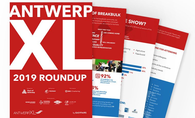 The results are in!!! 

You can now view the #AntwerpXL 2019 post-show report, revealing what made the inaugural event such a hit with the #breakbulk community.

View the report here: bit.ly/2McksOH

Save the date for next year: 21 - 23 April 2020