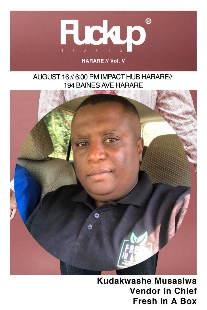 FuckupNightsHre's tweet photo. Kuda Musasiwa is an entrepreneur, musician, and music producer. 
He is the founder of Fresh In A Box and Lytee.
He is also involved in the production of  #TLFDrive.
Make sure not to miss his story. Simply secure your ticket here https://t.co/w1MA845R0w 
#FUNHarare #FailingFoward https://t.co/g3HbetzWp5