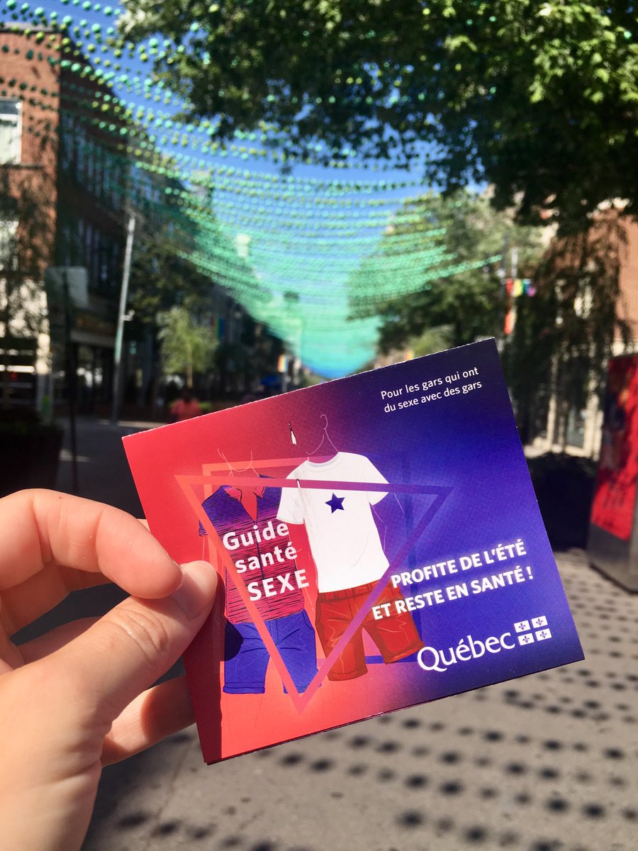 Santepub_Mtl's tweet photo. À l'occasion de #FierteMTL, l'équipe de la Direction de santé publique de Montréal distribue le "guide santé SEXE" dans le Village ! Retrouvez-y nos conseils de prévention du VIH et des ITSS. Bon été, bonne Fierté ! https://t.co/XAkSuzzc90 @FierteMTLPride https://t.co/5JsygCIohc