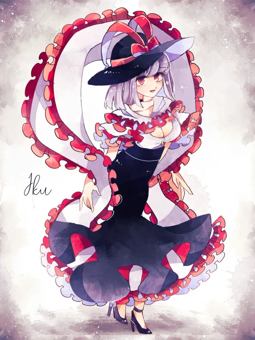 #深夜の真剣お絵描き60分一本勝負 

永江衣玖 