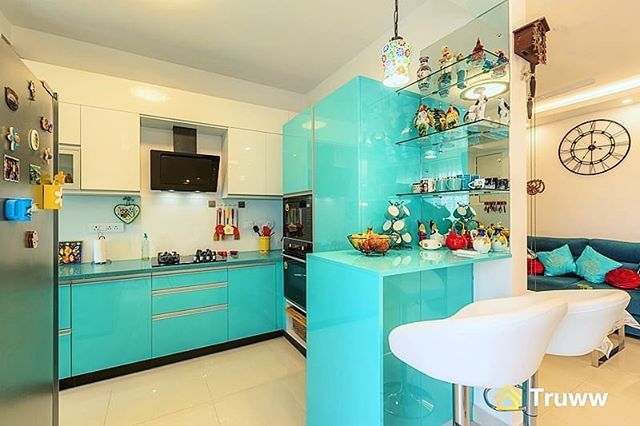 Truww_ind's tweet photo. Have fun with kitchen color and add pizzazz to your kitchen with the perfect color palette. Whether you choose a classic or a pop scheme, even a hint of color can give your kitchen an instant facelift. This kitchen in turquoise blue and glossy white is sure to inspire.
.
.
.… https://t.co/TXDWILLA0G