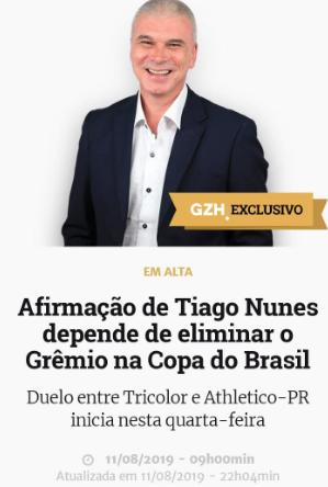 Odair é um técnico afirmado. Nunca ganhou nada. O técnico do Athlético-PR já levantou uma sul-americana, mas precisa provar eliminando o Grêmio da CB. E você aí achando que IVI não existe. #Risos