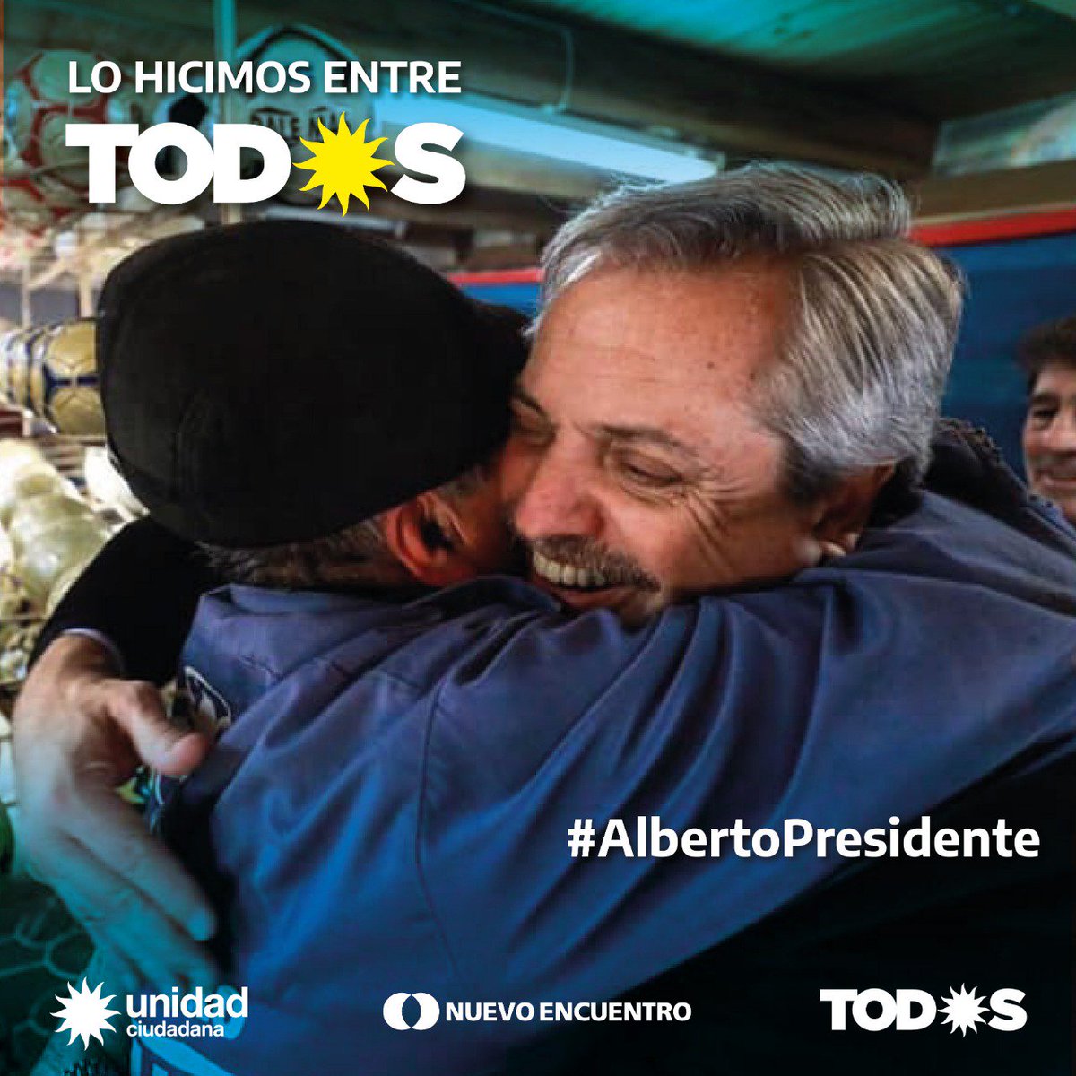 Sabbatella's tweet photo. Lo hicimos entre TOD☀️S.
#AlbertoPresidente https://t.co/j8TfkN3mqZ