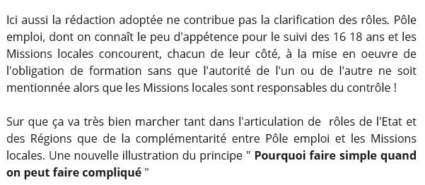 DimitriHLT's tweet photo. La loi crée l'obligation de #formation pour les 16-18 ans et définit des modalités peu opérationnelles. https://t.co/6wqJyoWuDI #Education #MissionsLocales #PôleEmploi https://t.co/FS0eM1WKfA