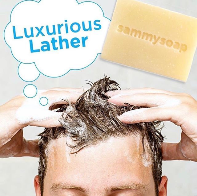 Zero waste. Clean scent. Luxurious lather without stripping hair of natural protectors. Easily rinses clean. Leaves hair soft and shiny while conditioning scalp. 100% all natural — no artificial anything. One hundred percenters never go back! #sammysoaps… ift.tt/2Mfh85C