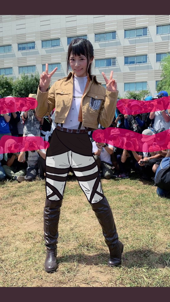 進撃の巨人のサシャのコスプレでハイレグをはいたら叩かれる Togetter