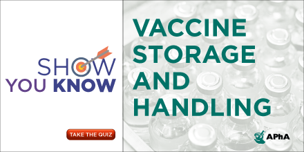 pharmacists's tweet photo. Is your #pharmacy in alignment with recommended best practices for #vaccine storage and handling? Take our 5-question #ShowYouKnow quiz today and find out: https://t.co/R8Shj83qMn https://t.co/Pn5pAn1HRl