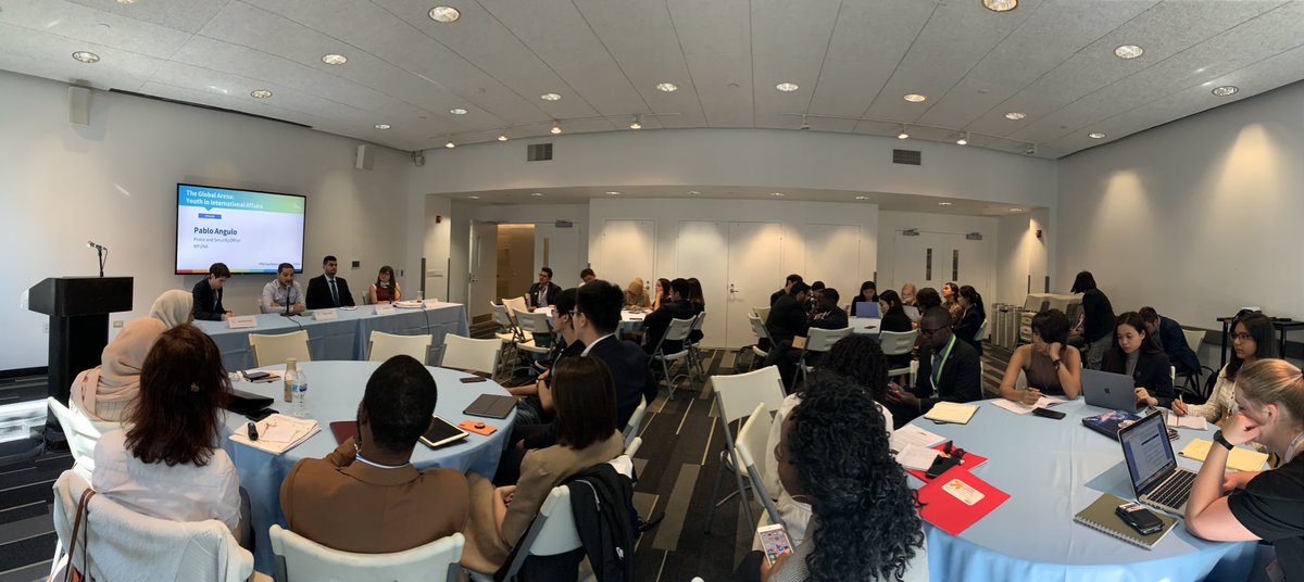 YouthAssembly's tweet photo. Happy International #YouthDay2019! 🌎🌍🌏 We're back in New York City for the #InternationalAffairs track of our #GDLSeries, where #YA24 delegates can hone their #youthleadership skills in the global arena. Special thanks to @WFUNA @angulotroconis @smalimustafa @NYCMayorsOffice! https://t.co/Kuoq2AdqL0