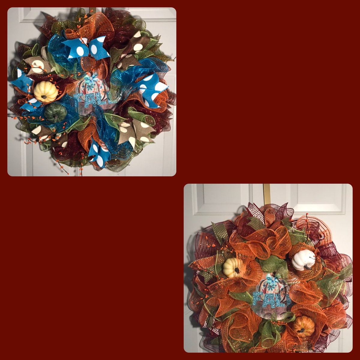 simplychiccrea1's tweet photo. Fall is just a few weeks away. One of these wreathes would be gorgeous on your door 😃
#wreathsofinstagram #wreaths #falldecor #falldoordecor #falldoorhanger #meshwreaths #crafty #craftholic #smallbusiness #instragramwreaths #doordecor #falldecor #fallwreaths #fallwreathsforsale https://t.co/a00Au8dhmh