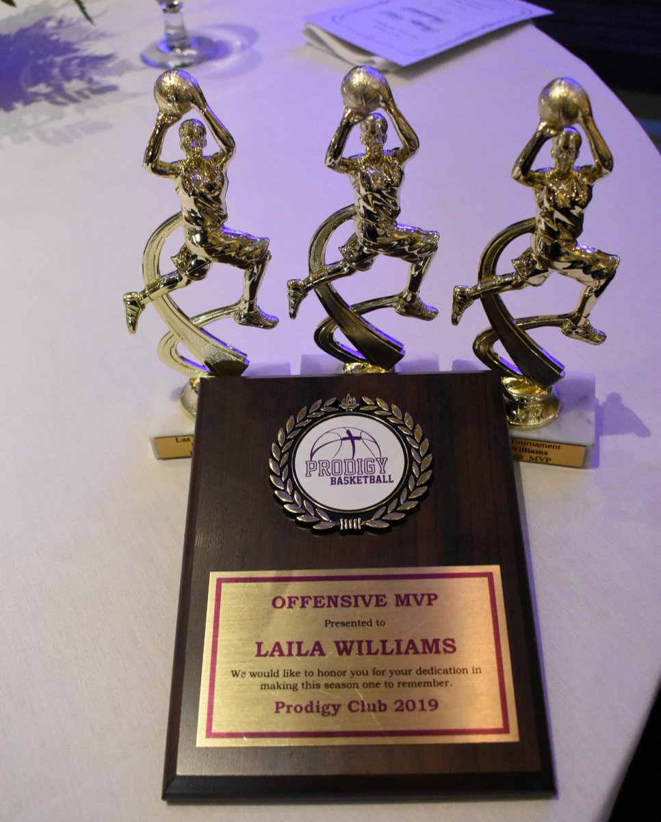 Laila23992's tweet photo. AAU Season is a wrap. Special thanks to @ProdigyBballFam for awarding me Offensive MVP of the Year & MVP for Las Vegas, Atlanta Nationals, and Chicago Tournaments. Shout out to my 16U teammates. You guys are the real MVP's. #Prodigyon3 https://t.co/qqkzh9ErFn