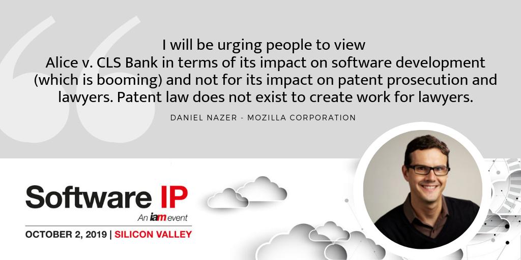 IAM_Alerts's tweet photo. In an exclusive interview with IAM, @danielnazer of @mozilla shares top tips for software IP protection, his evolving role as Senior IP &amp; Product Counsel and why he’s looking forward to speaking at #SoftwareIP this October. Read the interview here: https://t.co/pg1BaBjTix https://t.co/jYW0oMpidL