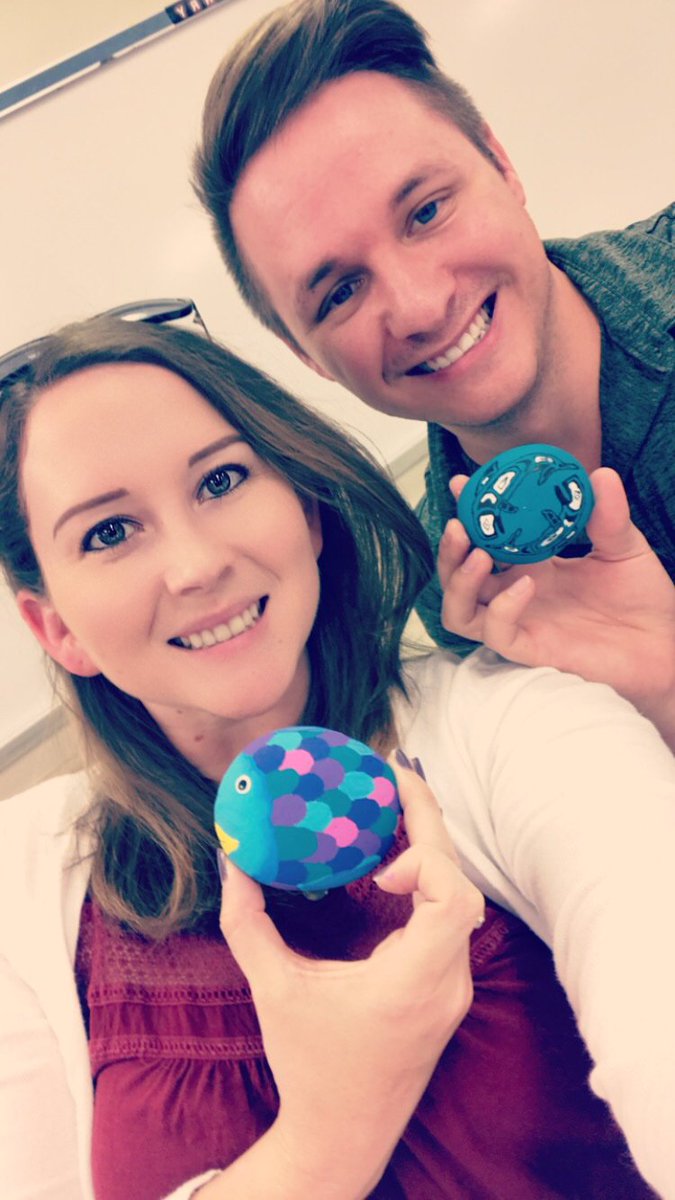 Mr_Raska's tweet photo. Raskas crushing rock painting. We see y’all’s PD and raise you #OnlyOneYou fish rocks. #cisdedchat #castleberryisd #chs_lions #chspowercouple Best instructor @CastleberryFA https://t.co/F9qpgBqBRy