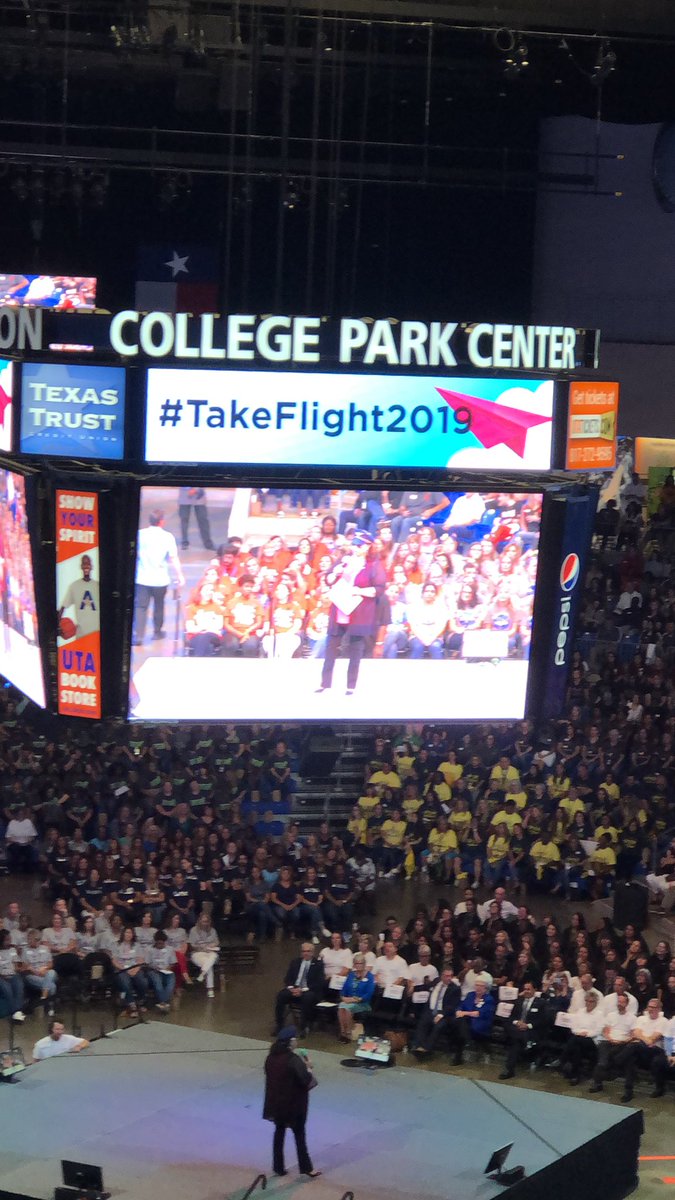 Getting inspired and soaring to new heights at AISD Convocation. #TakeFlight2019