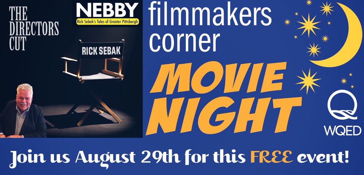 We're having a FREE movie night w/ a special appearance by <a href="/rickaroundhere/">Rick Sebak</a> - including a 10 minute #DirectorsCut from his #Nebby series! <a href="/PGHSmokehouse/">PGH Smokehouse</a> &amp; films, Films, FILMS! Register HERE-> facebook.com/events/4667020…