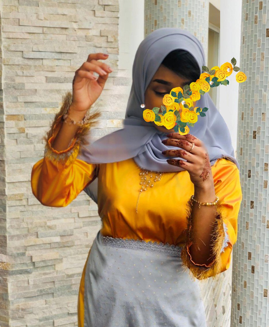 Uniqso افتارات بنات ورد اصفر