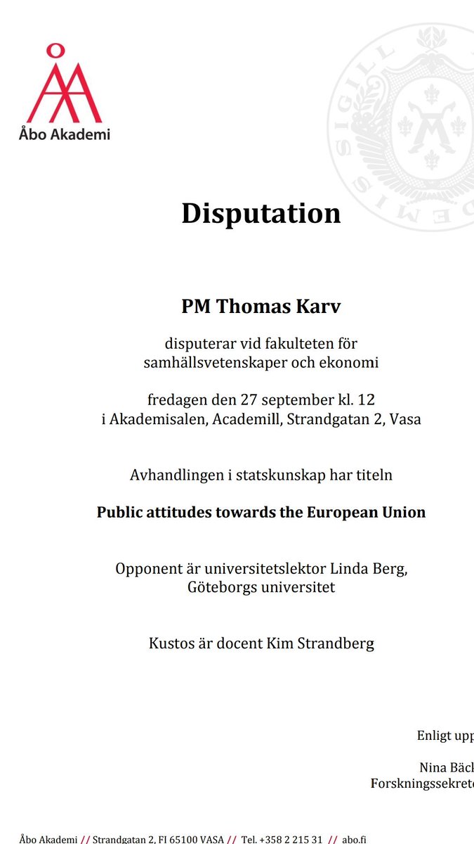 KarvinKarv's tweet photo. Det blir visst disputation i höst. 🎩 https://t.co/xWe5OXMcOV