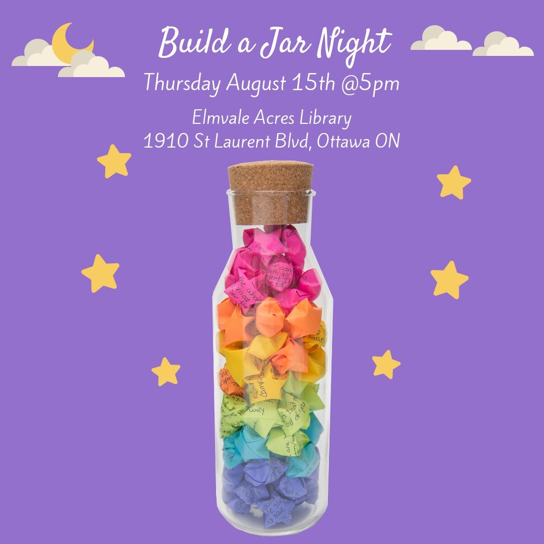 Stars_InA_Jar's tweet photo. Come join us this Thursday. The last Ottawa Build a Jar night for the summer! #Starsinajar #Volunteer #Ottawa #ChildhoodCancer https://t.co/zi37BcIs43