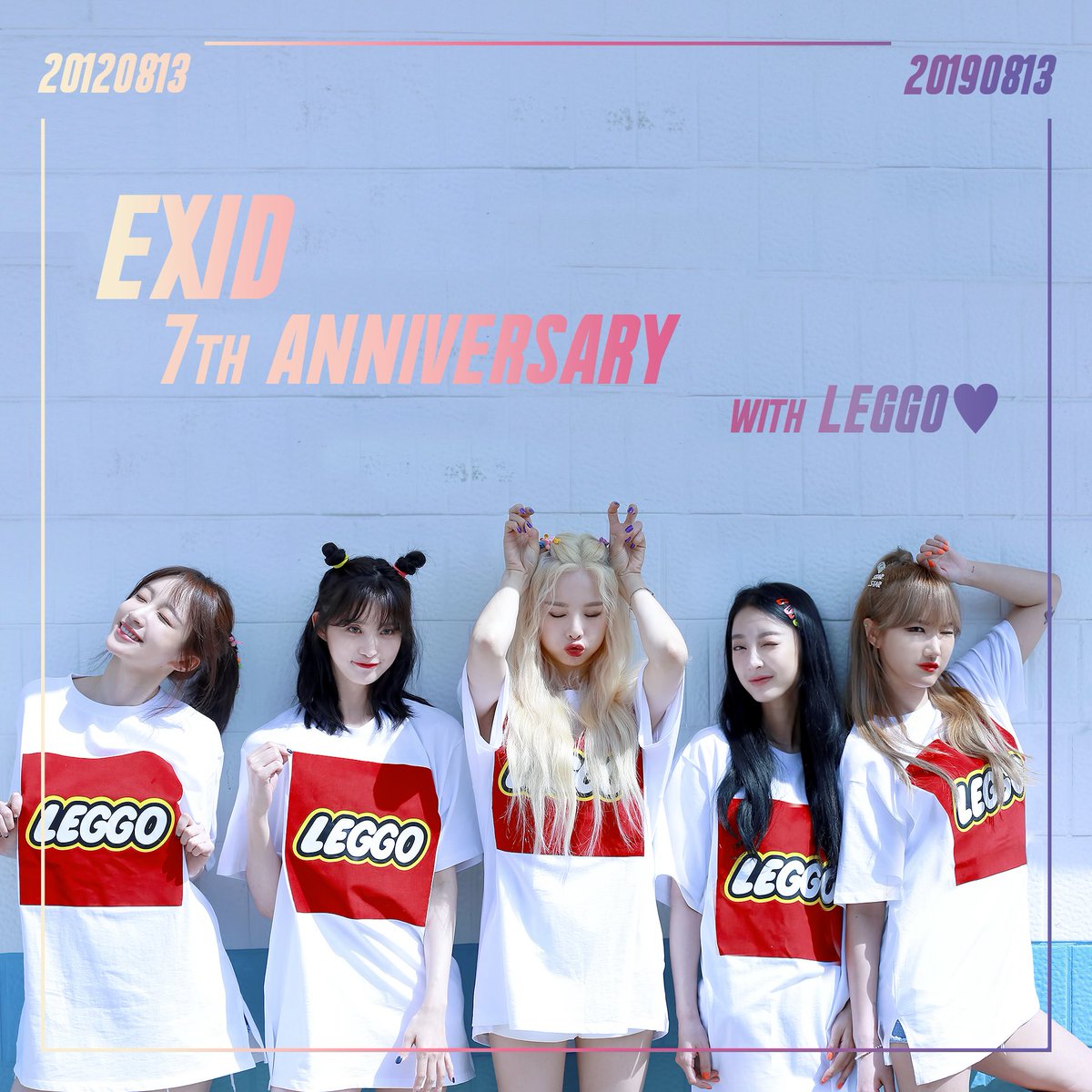 EXIDofficial's tweet image. [#EXID] EXID 7주년을 축하합니다. LEGGO들 고마워요❤️

#솔지 #LE #하니 #혜린 #정화