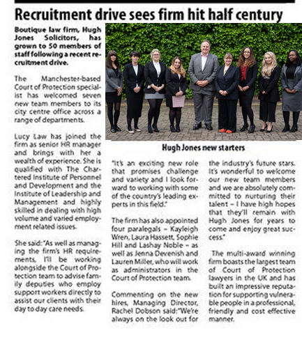 HJSolicitors's tweet photo. Hugh Jones is happy to announce 7 new starters! https://t.co/0XW4fodsFf