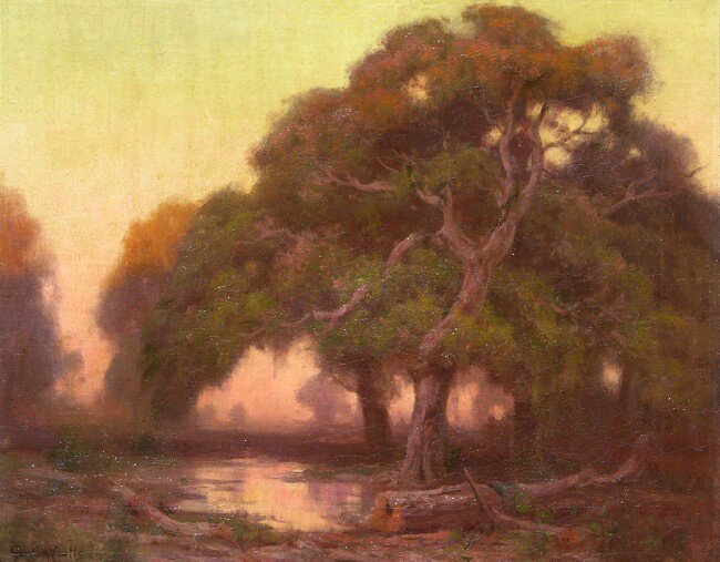 FADAtweets's tweet photo. “The biggest cliche in photography is sunrise and sunset.” –  Catherine Opie.
.
[#GordonCoutts, Oaks at Sunset, George Stern Fine Arts]
.
https://t.co/QTKxHbsWAq https://t.co/DdKujB7QO5