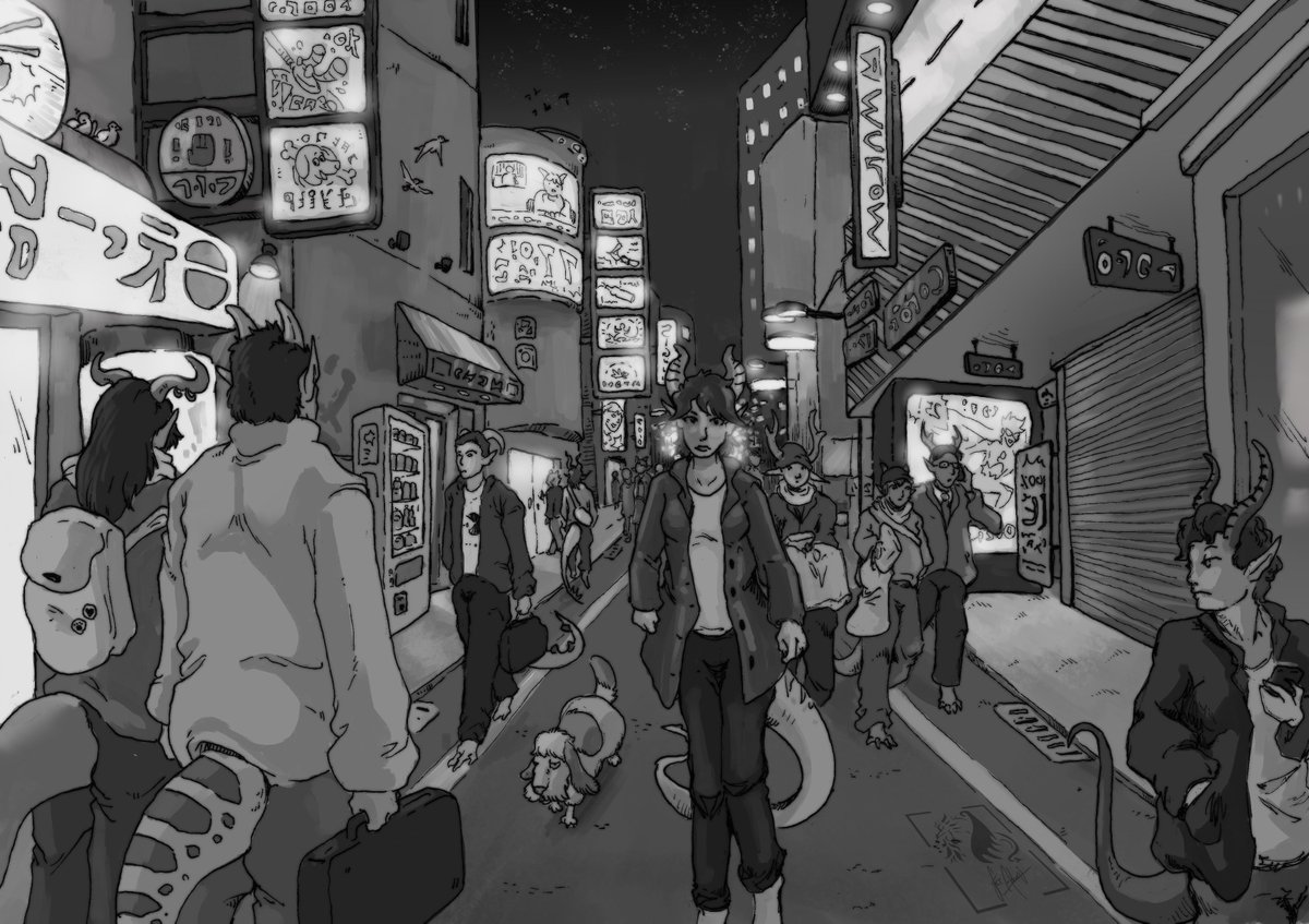 FerAdami's tweet photo. Urban scenes will always be out of my confort zone, but... The challenge is too fun <3

#urbanscape #scenery #draw #drawing #artwork #furryfandom #furrycommunity #oc #originalcharacter https://t.co/rqH0L3QSLY