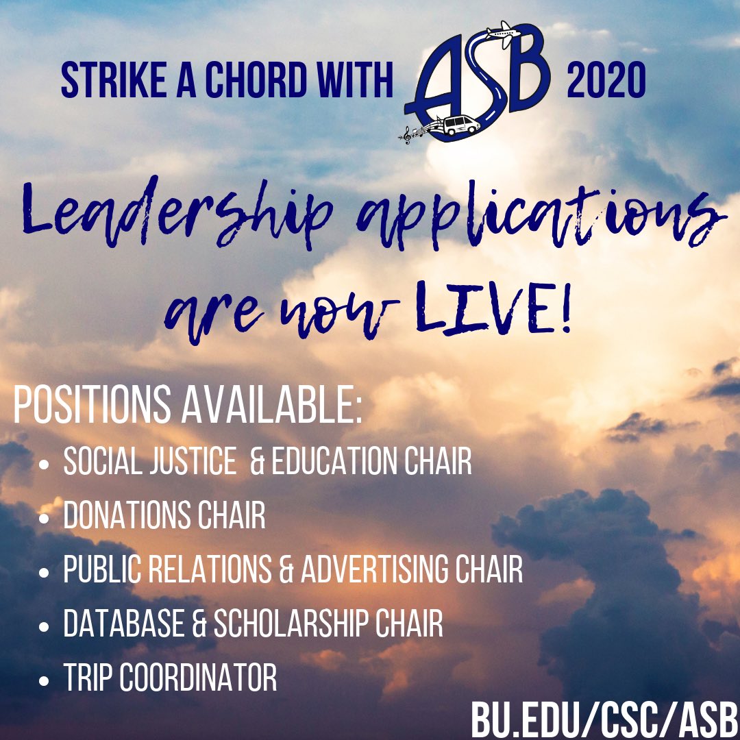 🥁🥁🥁🥁.... our leadership applications are LIVE!! Visit the link in our bio to apply by 9/20, or 9/9 for chair consideration!! (&amp; tell your friends!!)