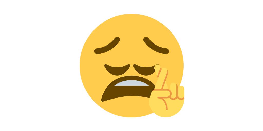 Emoji Mashup Bot 🫡 on X: 🙄 rolling-eyes + 😫 tired + 🤞 crossed-fingers  =  / X