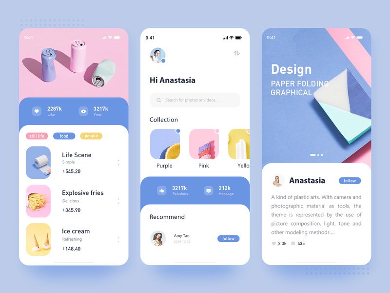 #GraphicDesign - Ice Cream Color UI
By Angelia Lee: bit.ly/33Eag7g