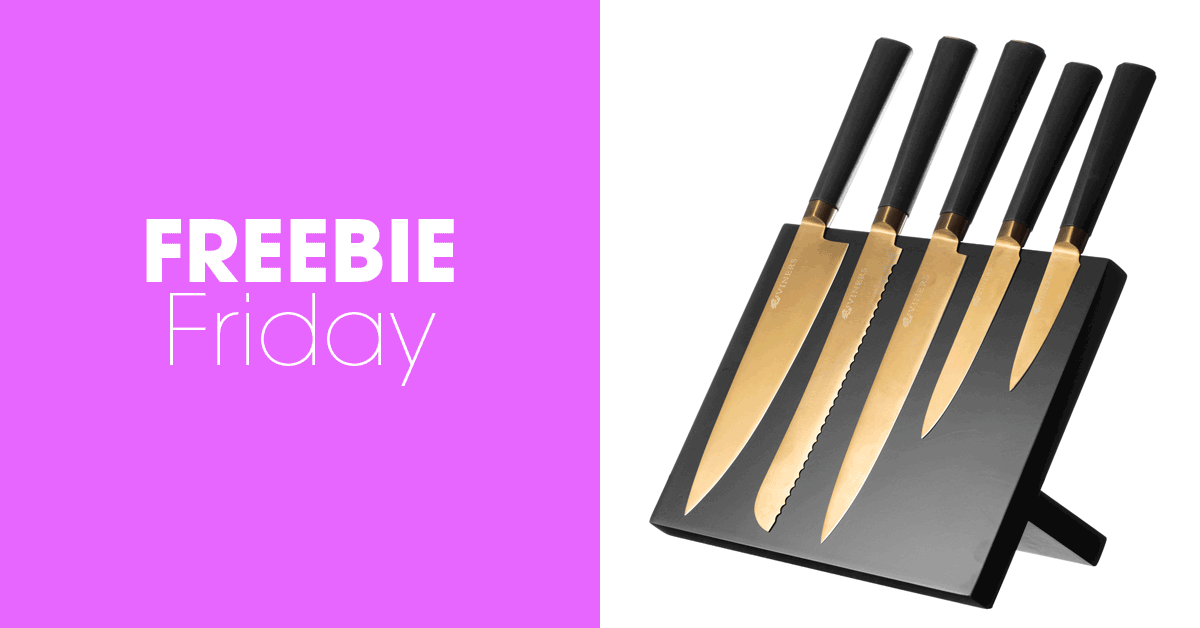 homestylemaguk's tweet photo. #FreebieFriday We’ve teamed up with @Viners_UK to give one lucky reader the chance to #win a Titan Gold Knife Block worth over £80. For your chance to #win, simply RT and follow @homestylemaguk &amp; @Viners_UK - good luck! You can find out more here: https://t.co/sxMSNhoO50 https://t.co/5FeP8YEKoQ