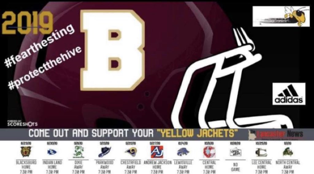 2019 Yellow Jacket schedule 
#regionchamps