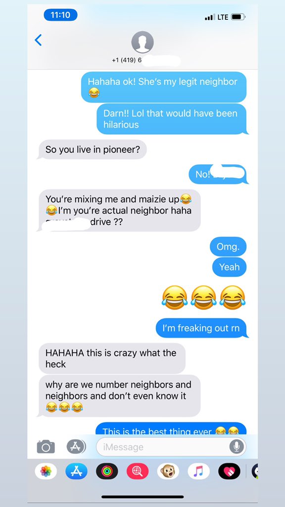 kenziecarlin1's tweet image. When your number neighbor texts you and find out they are your actual neighbor 😂👌🏼 #numberneighbor #NumberNeighborChallenge