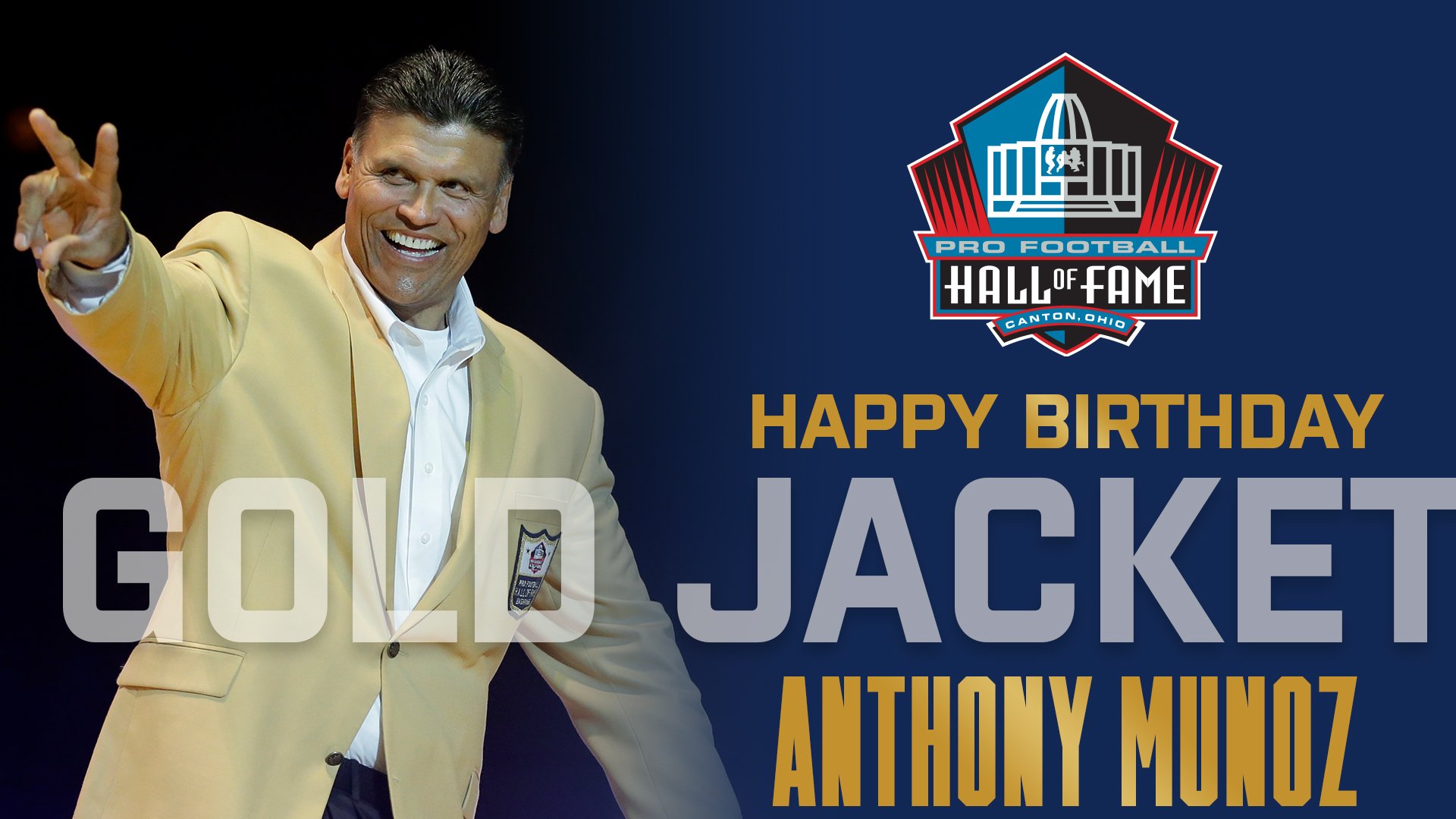 Happy Birthday to Hall of Fame Tackle Anthony Muñoz! Hall of Fame Enshrinement Class of 1998. 