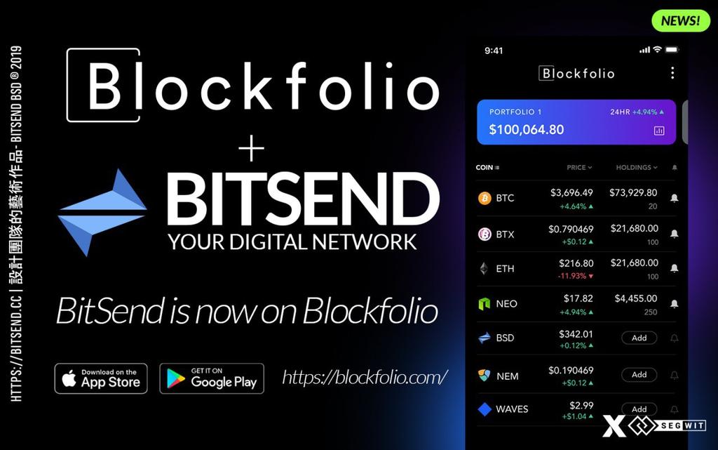 bit_send's tweet photo. BitSend has been ready in the latest version of our friend's @Blockfolio, we invite you to know this new application, using the app with BSD helps us get into #Blockfolio #Signals https://t.co/DGc7pnsp8j
#crypto #news #app #bsd #bitsend #ios #android https://t.co/OpgNQNT0Xb