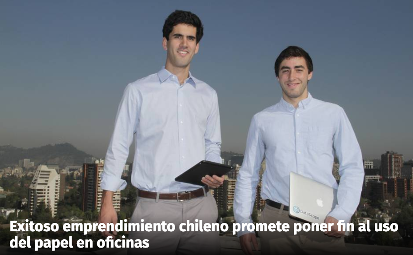 MMAChile's tweet photo. #NosInspiran 🌎 | Exitoso emprendimiento chileno promete poner fin al uso del papel en oficinas: #DataScope permite reemplazar formularios de papel en empresas por una solución móvil más sustentable y eficiente.
Vía @24HorasTVN
https://t.co/PWg2xQLGbd https://t.co/2wKByF48PS