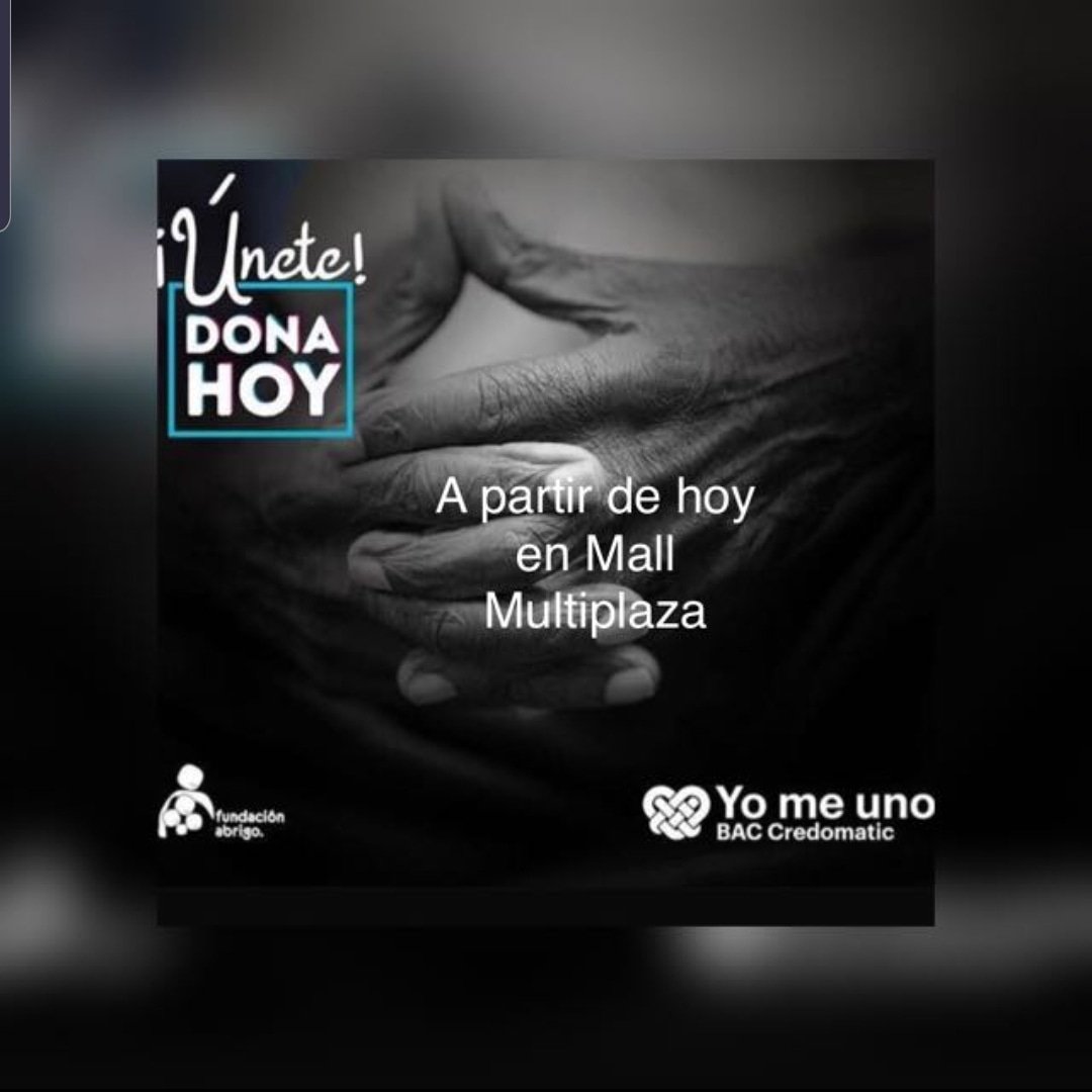 fundabrigohnd's tweet photo. ¡ÚNETE! Estaremos en el @MultiplazaHN del 12 de Agosto al 18 de Agosto con nuestra campaña 'Yo me Uno' a beneficio de #FundaciónAbrigo. Los esperamos para que sigan apoyando y también pueden ingresar a https://t.co/jjIU2Y1E4f y hacer sus donaciones desde cualquier parte del mundo https://t.co/nTOme4Ds05